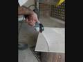 Cutting a Freehand Curve in a Glazed Tile