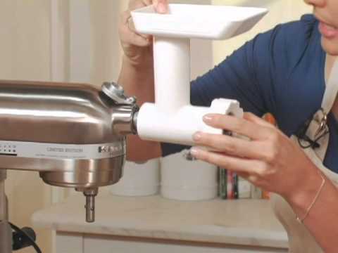 how to attach attachments to kitchenaid mixer