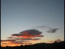 Lenticular cloud sunset over Oahu