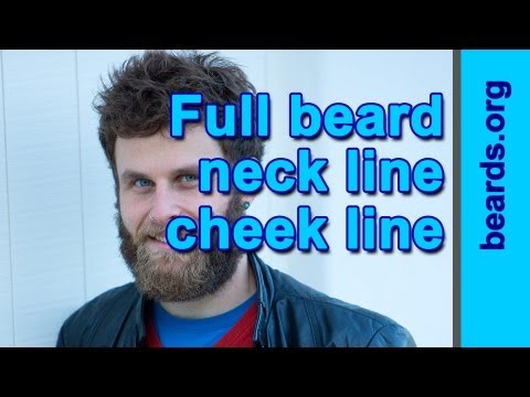 how to define beard cheek line