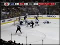 Willie Mitchell takes one in the face and off the foot Willie Mitchell takes one in the face and off the foot