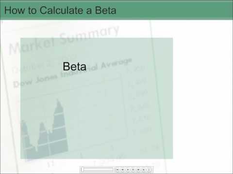 how to calculate beta