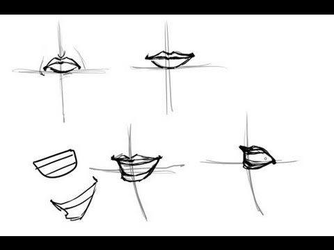how to draw mouths