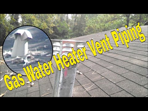 how to vent gas water heater