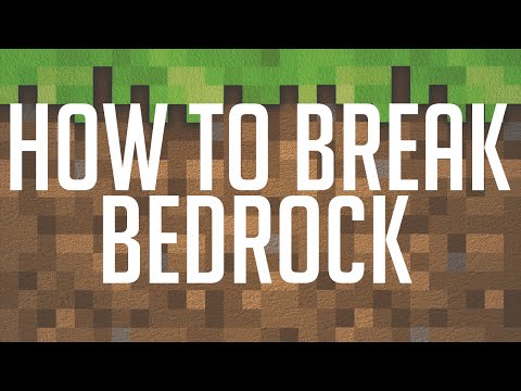 how to break bedrock in minecraft 1.8
