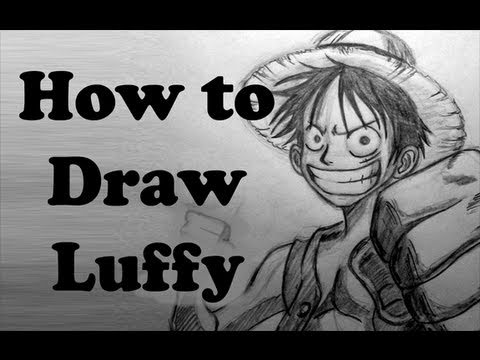 how to draw monkey d'luffy