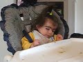 Sarah's first cheerio Cornelia de Lange syndrome