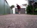 Cricket ball hits the camera