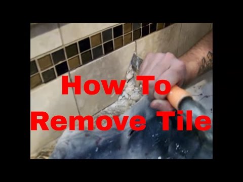 how to remove tile backsplash