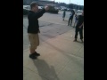 Brand new ipad getting smashed by a baseball bat
