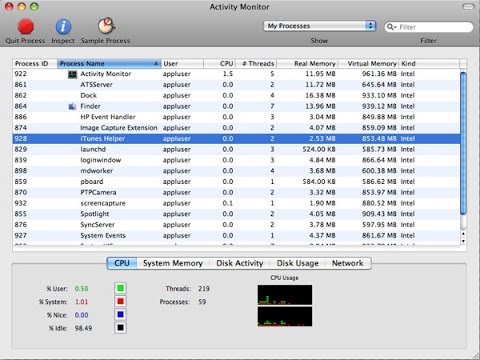 how to open task manager on mac