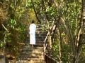 Walking meditation in kanchanaburi