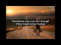 Patti Smith - Sometimes Love Just Ain't Enough 