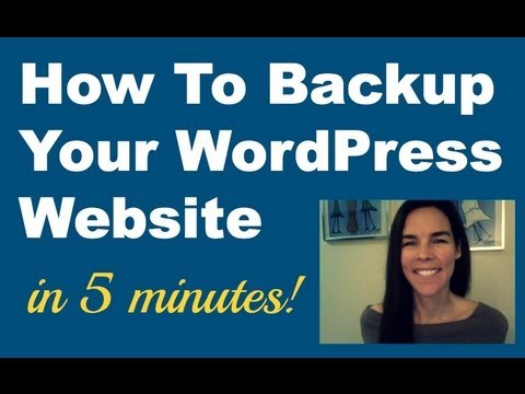 how to backup your wordpress site