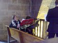 Tocando y cantando en directo temas desde la Paz (Dona nobis pacem de Mozart), la Comunión (Cantata Num. 147 de Bach) y el final (Canticorum Iubilo de Haendel y la Primavera de Vivaldi de las Cuatro Estaciones).