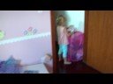 Isabella playing in her room