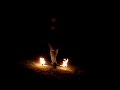 Ieuan fire devilsticks and poi