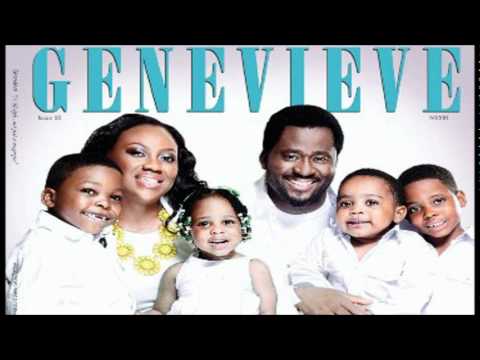 Desmond Elliot, wife & kids cover June Edition of Genevieve Magazine