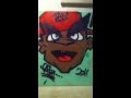 KASH graffiti character
