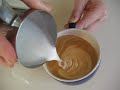 Latte art Rosetta + heart