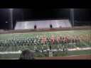 The Olivet high school marching band performs.
