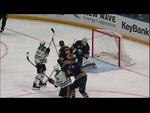 Video: Stars' Radulov redirects shot, chases Sabres' Lehner from game