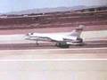 Chase plane view of F-8 DFBW pilot-induced oscillations