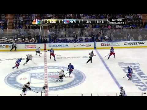 Johnny Boychuk snapshot goal 1-1 May 21 2013 Boston Bruins vs NY Rangers NHL Hockey_Ice hockey. NHL, National Hockey League best videos. Sport of USA, NHL