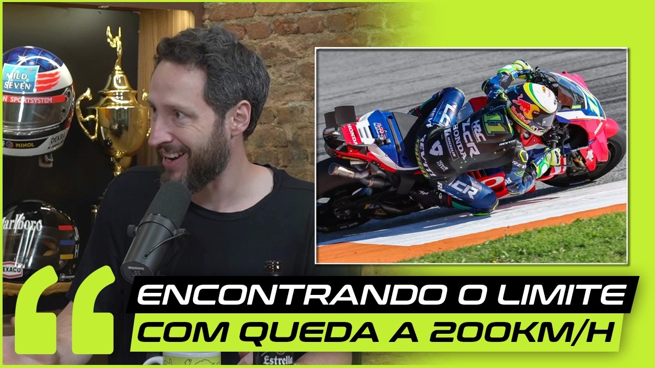 Diogo Moreira revela susto a 200km/h na MotoGP! #cortes #pelaspistaspodcast