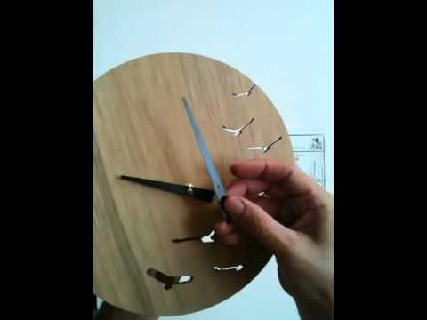 how to attach clock hands