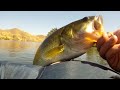 bass fishing on a float tube cayon lake ca