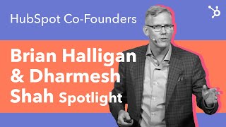 Photo of Brian Halligan & Dharmesh Shah speaking