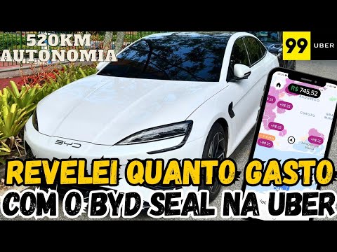 Será que vale a pena RODAR com o BYD SEAL nos APLICATIVOS UBER e 99POP?