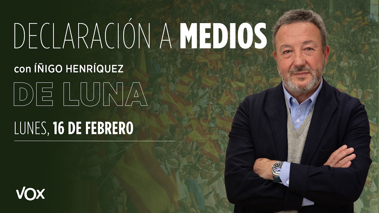 16.02 I Declaraciones a medios IÑIGO HENRÍQUEZ DE LUNA. Asamblea de Madrid