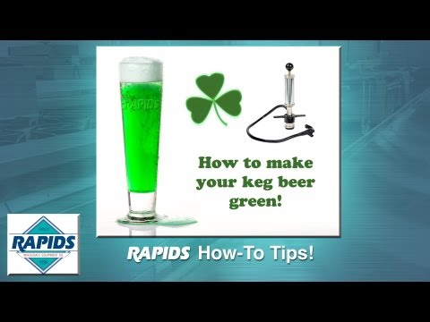 how to dye keg green