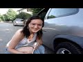 bulgarian girl changing tire