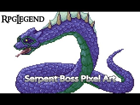 Serpent Pixel Art Video