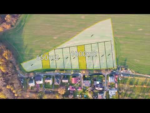 Video Pozemek pro výstavbu RD, 650 m2, v obci Vlašim - Domašín