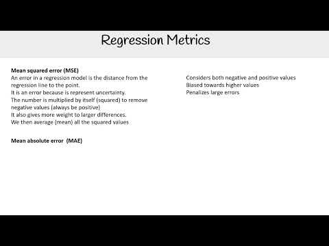 Evaluation Metrics for Regression Models - AWS AI Practitioner AIF-C01