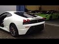 WHITE Ferrari F430 Scuderia loud StartUp Sound! 1080p HD