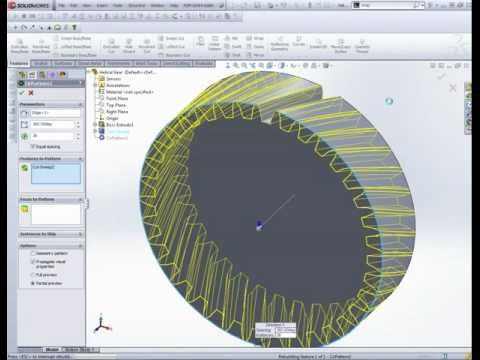 how to draw gear in nx