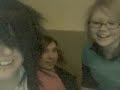 singing disney songs. speeded up. drunk. dad walks in. lol.