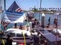 oceandetox.org flag aboard Algalita JUNK raft