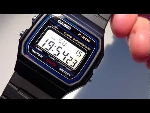 how to turn off beep casio f-91w