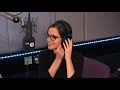 emma watson swung by to chat to grimmy about living in america, her new movie, and kissing boys...