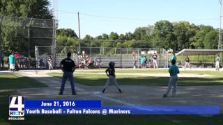 Youth Baseball - Rochester Mariners vs Fulton Falcons