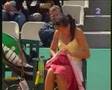 Striptease first, tennis later