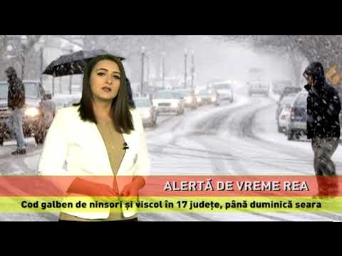 Avertizare meteo de viscol și ninsori, valabilă pentru 17 județe