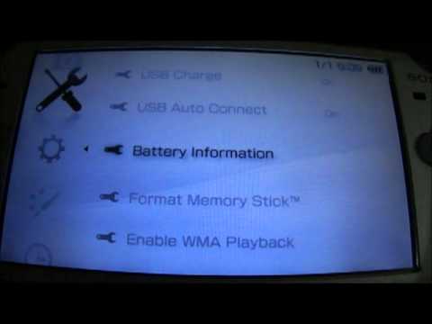 how to drain psp battery