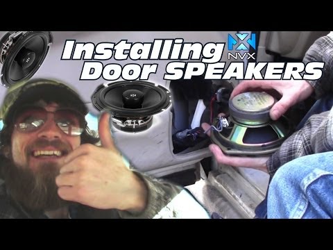 Installing Door Speakers In 04 Chevy Impala | How To Install 2-Way NVX VSP65 Coaxial Car Speaker Set